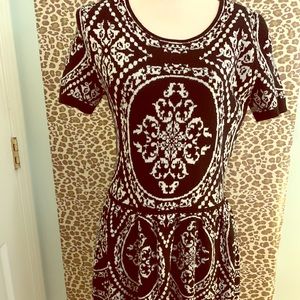 Black and white sweater dress